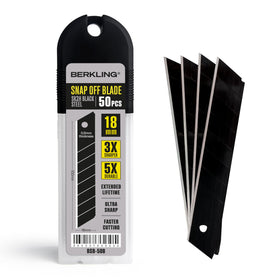 Berkling 18mm utility blades edge-sharpness for clean, precise cuts.