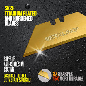 Berkling blade with standard T-shape holder highlighting universal compatibility.