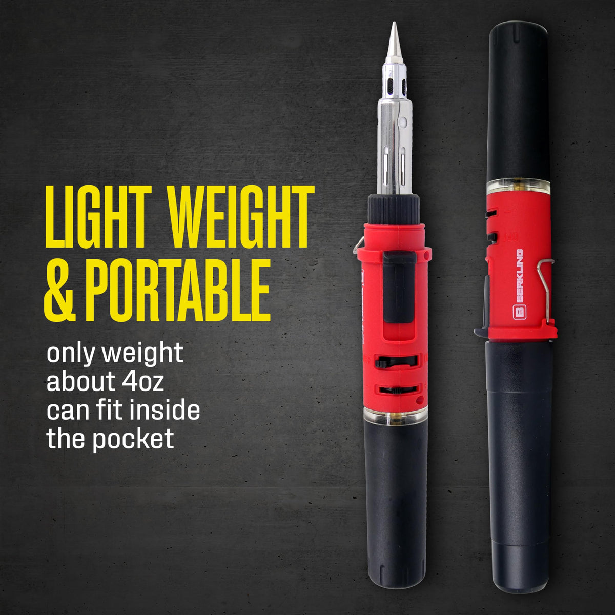 Berkling Tools BSG-568 mini heat gun mode for shrink tubing and delicate work.