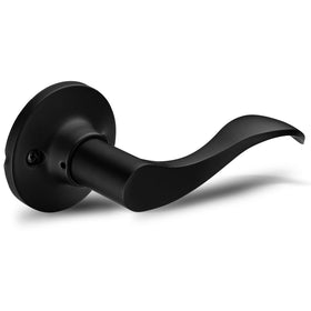 Berlin Modisch dummy lever door handle installed on a closet door for a clean pull look