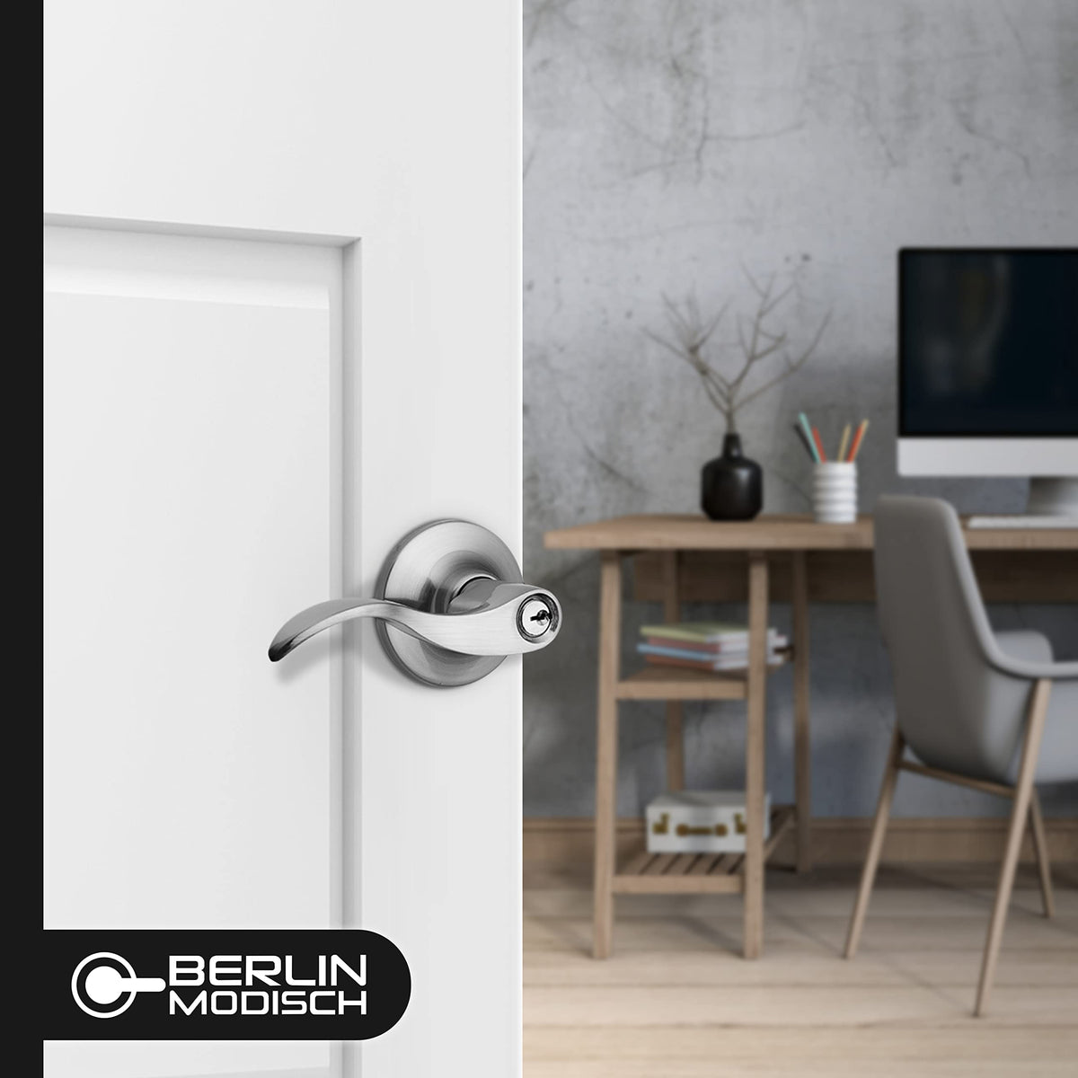Berlin Modisch Passage Lever reversible design, left or right door compatibility
