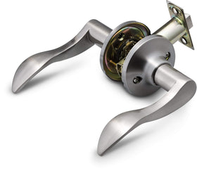 Berlin Modisch satin nickel handle for 1-3/8 to 1-3/4 inch doors