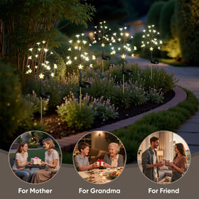BERNGI garden decor for pathway creates enchanting nighttime ambiance.