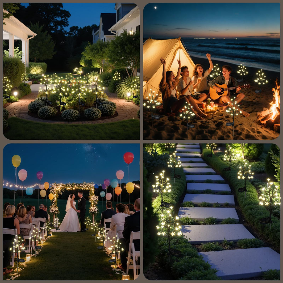 BERNGI two-pack solar lights offer easy setup and generous coverage.