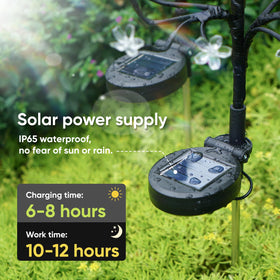BERNGI lights twinkle mode create festive atmosphere for garden evenings.
