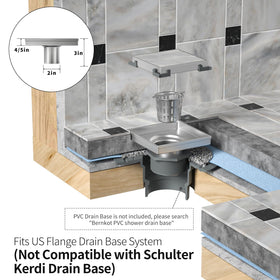 Bernkot CUPC-certified shower drain ensures quality and compatibility.