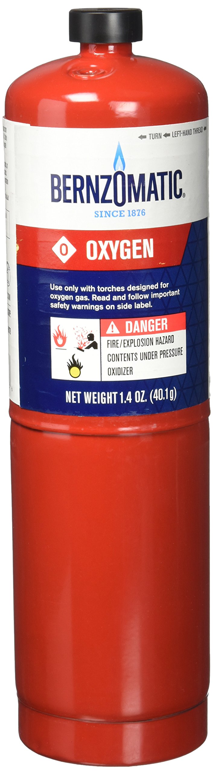Bernzomatic Worthington Cylinder 333251—oxygen torch cylinder ready for quick, reliable torch work