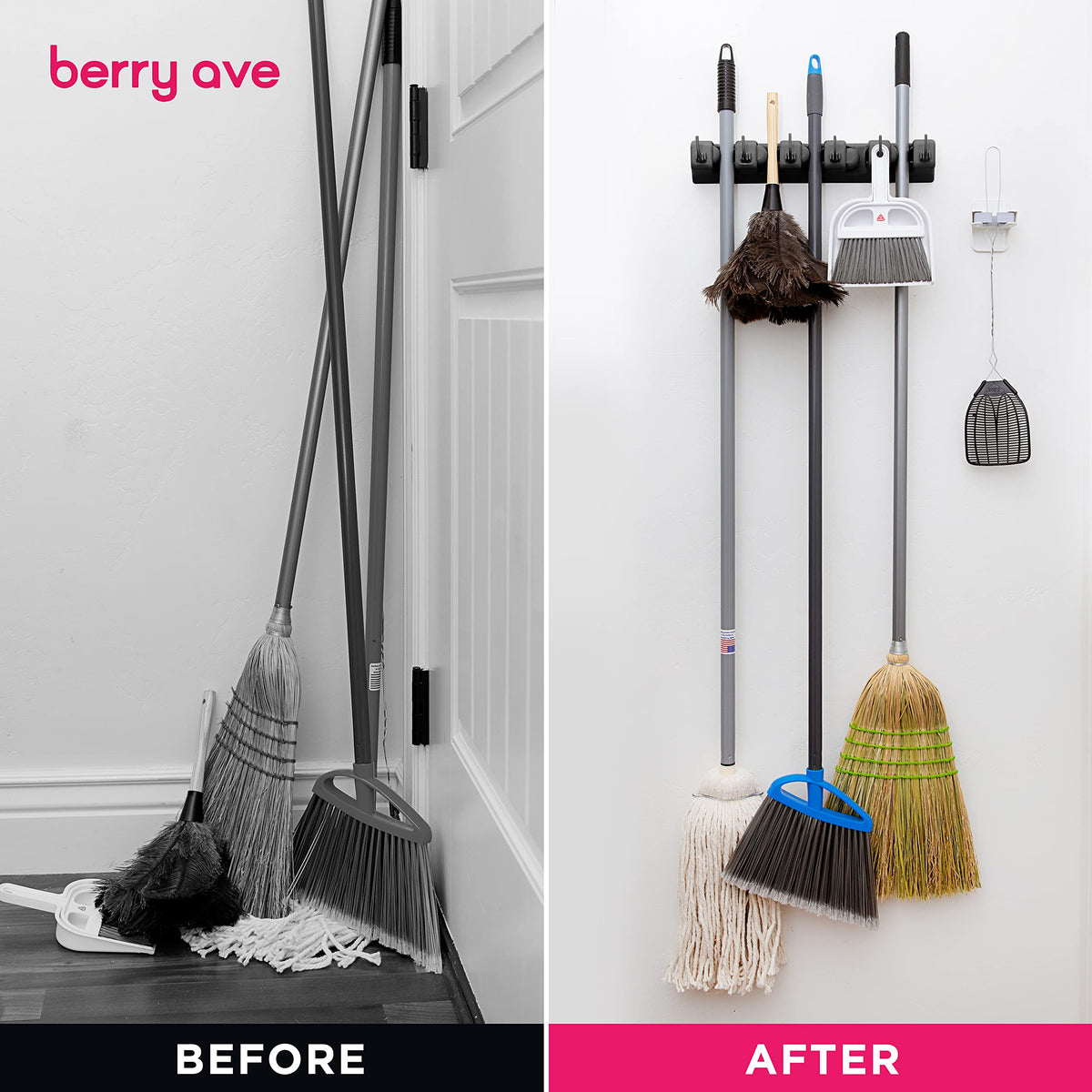 Berry Ave Easy-installation wall mounting kit enables quick setup.