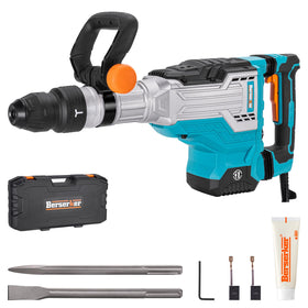 Berserker 1700W demolition jack hammer side view for tough demolition tasks.
