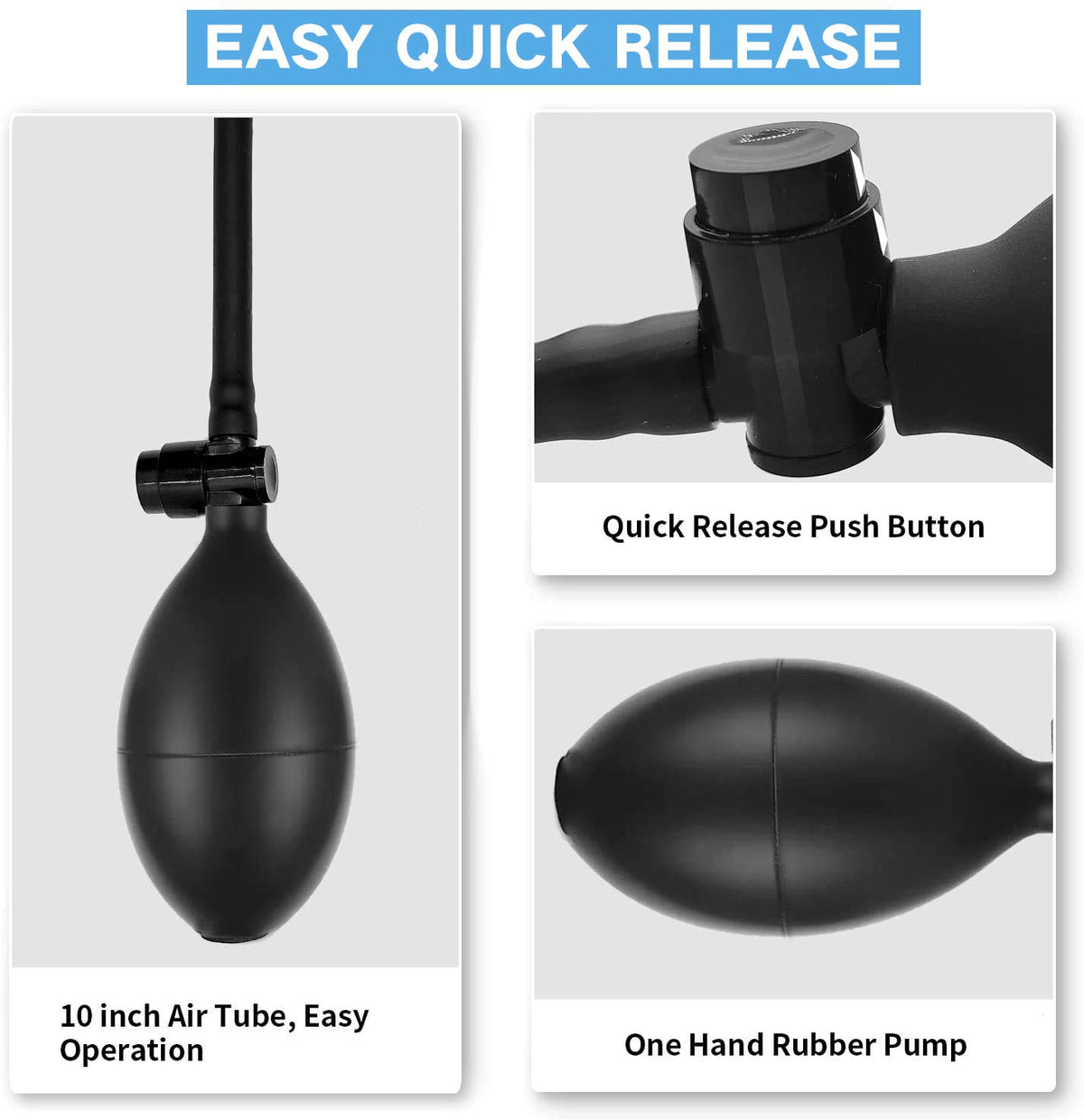 Bershaker air wedge bag being used to slide gaps and ease insertion.