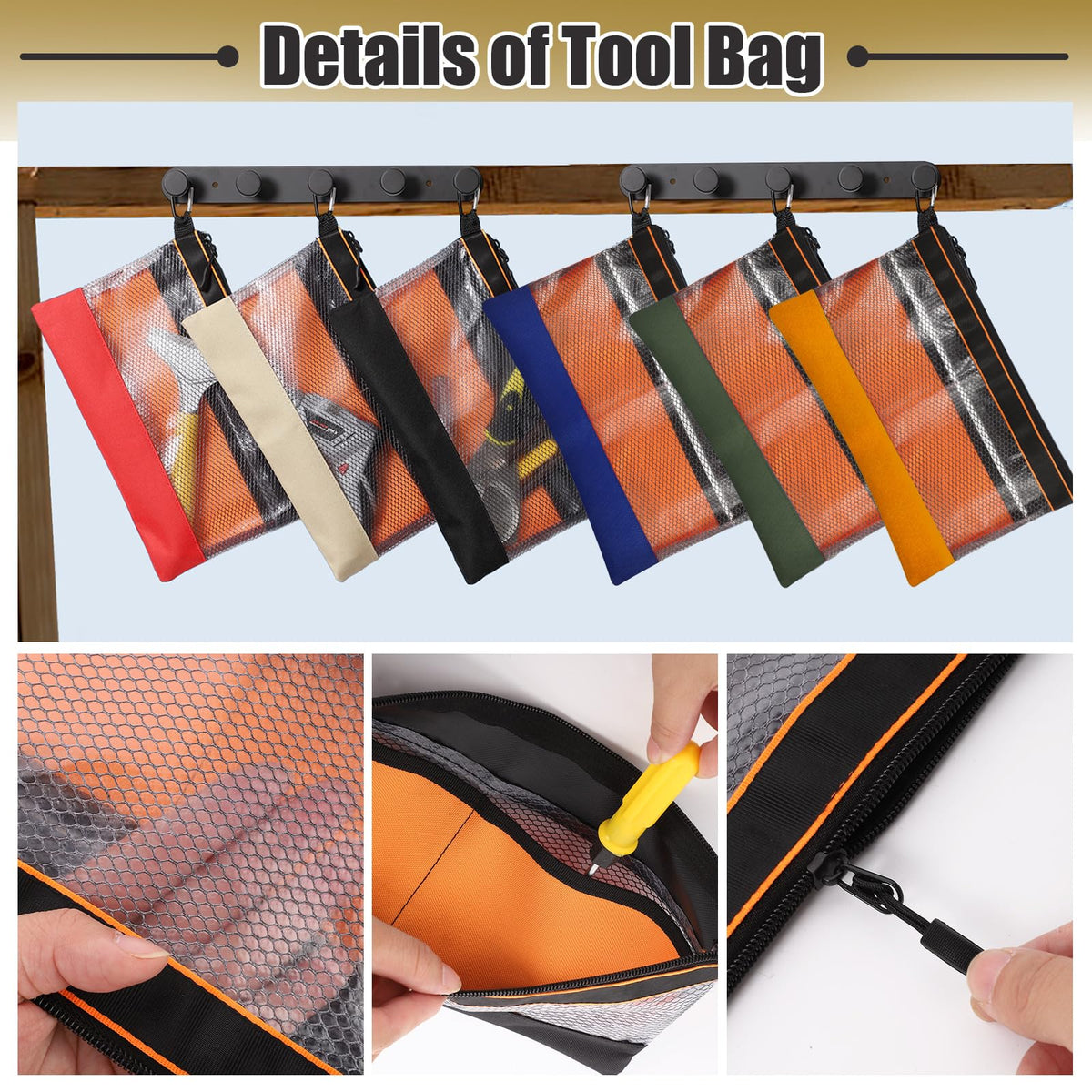 BESARME inner compartments organize small parts neatly