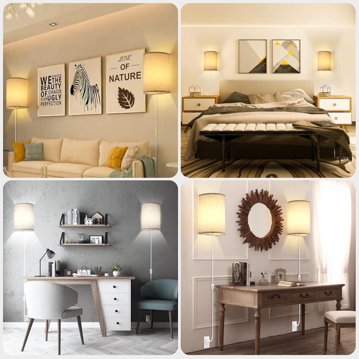 Beser·Win bedroom bedside wall light for reading and relaxing