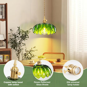 Easy-install E26 plug-in pendant installation with standard socket.
