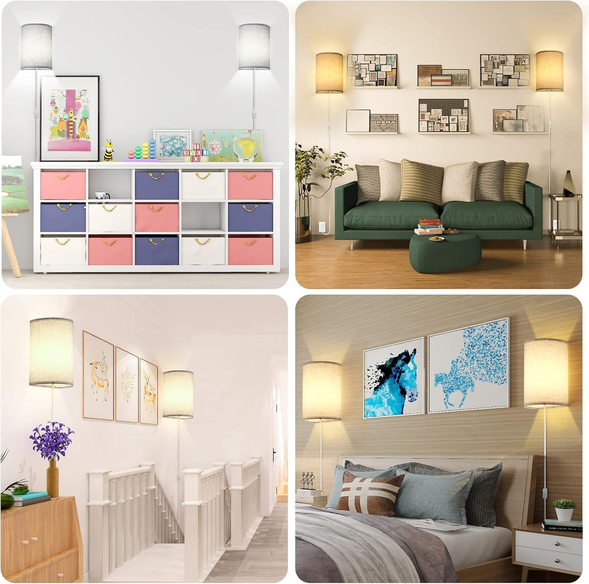 Beser·Win UL-certified plug-in wall sconce for safe installation