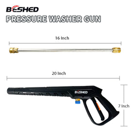 BESHED M22 fitting connects securely to compatible washers.