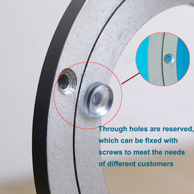 Besimple turntable bearing supports wood, glass, or marble tops