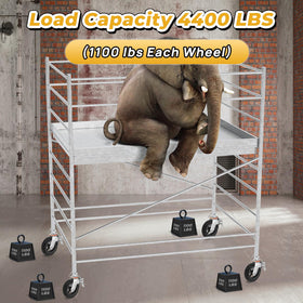 Besitu 1100LBS capacity caster ideal for heavy-duty drywall and painting setups
