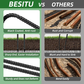 Besitu 32-pack ground stakes ideal for large outdoor projects and events.