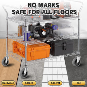 Besitu TPR soft tread casters reduce noise and floor marks