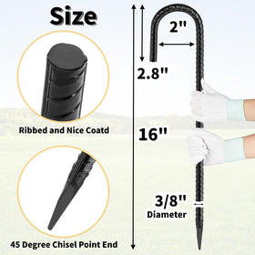 Besitu chiselled point end enables easy soil insertion.