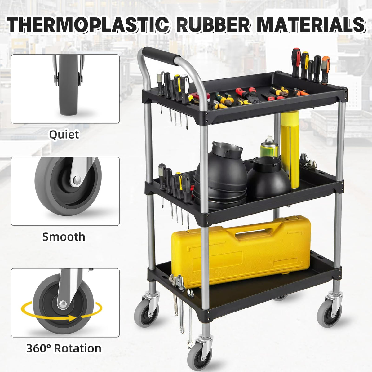 Besitu dolly cart wheels ideal for workshops and labs