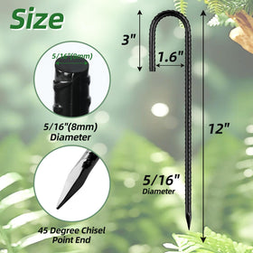 Besitu heavy-duty galvanized stake shown for rugged outdoor use and rust resistance.