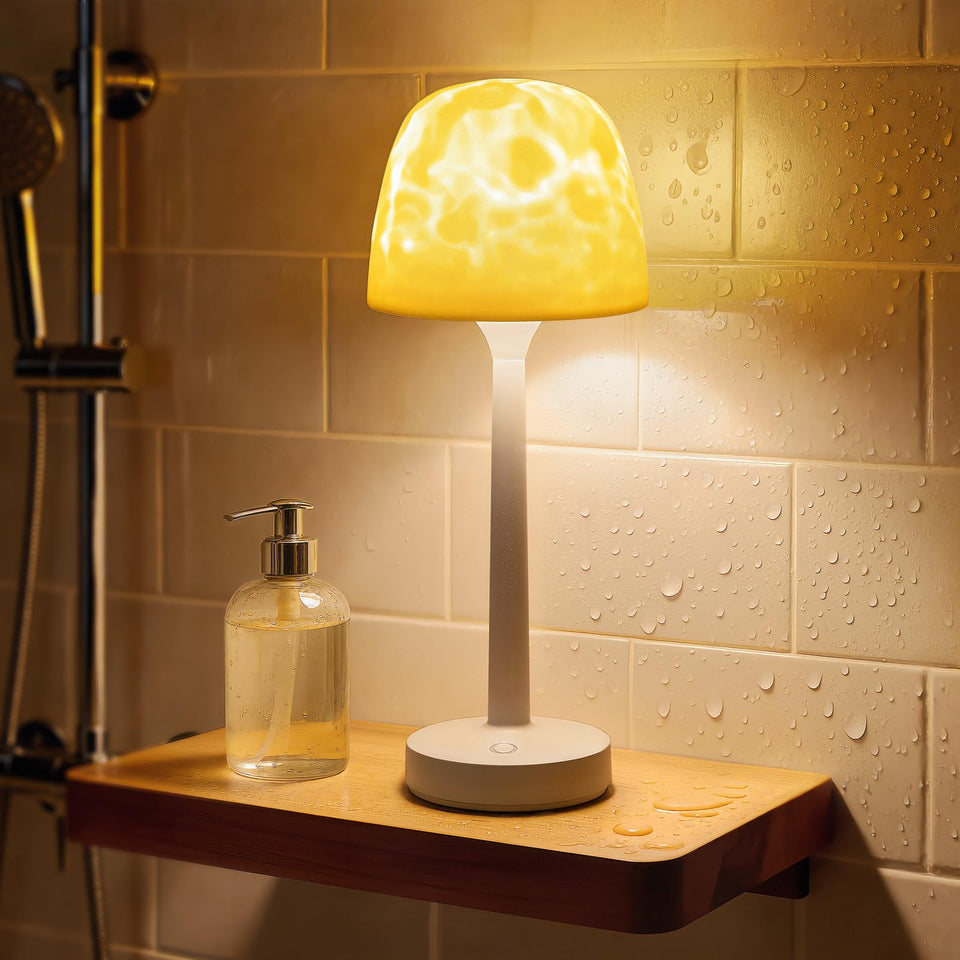 Beslike waterproof shower light base with splash-proof design for steamy bathrooms.