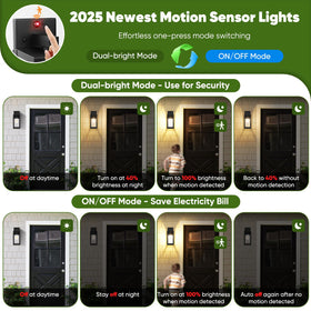 BesLowe 13-inch porch light installation-ready image showing mounting area.