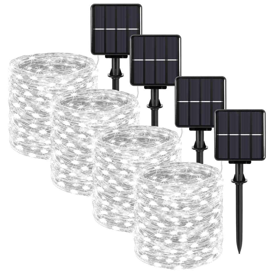 BesLowe 288ft solar fairy lights on deck illuminate outdoor evenings