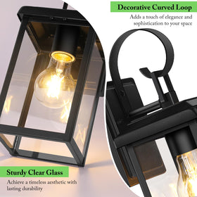 BesLowe wall lights for garage black offering weather-ready ambiance