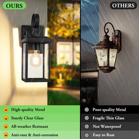 BesLowe outdoor wall lanterns black enhancing patio lighting for evenings