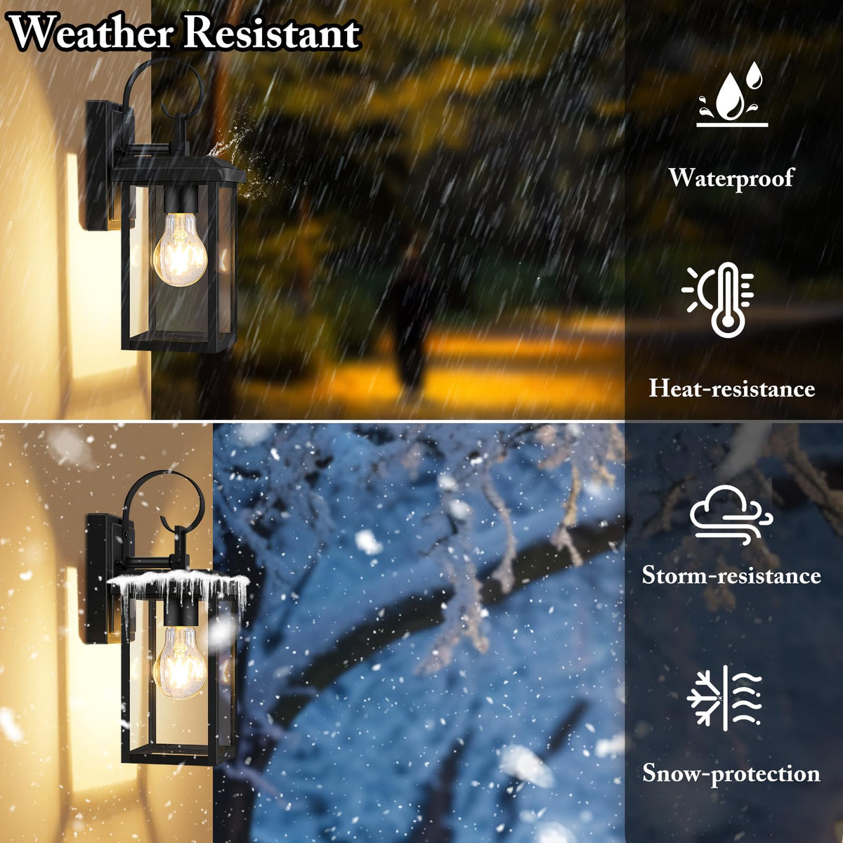 BesLowe exterior porch lights black providing durable porch illumination