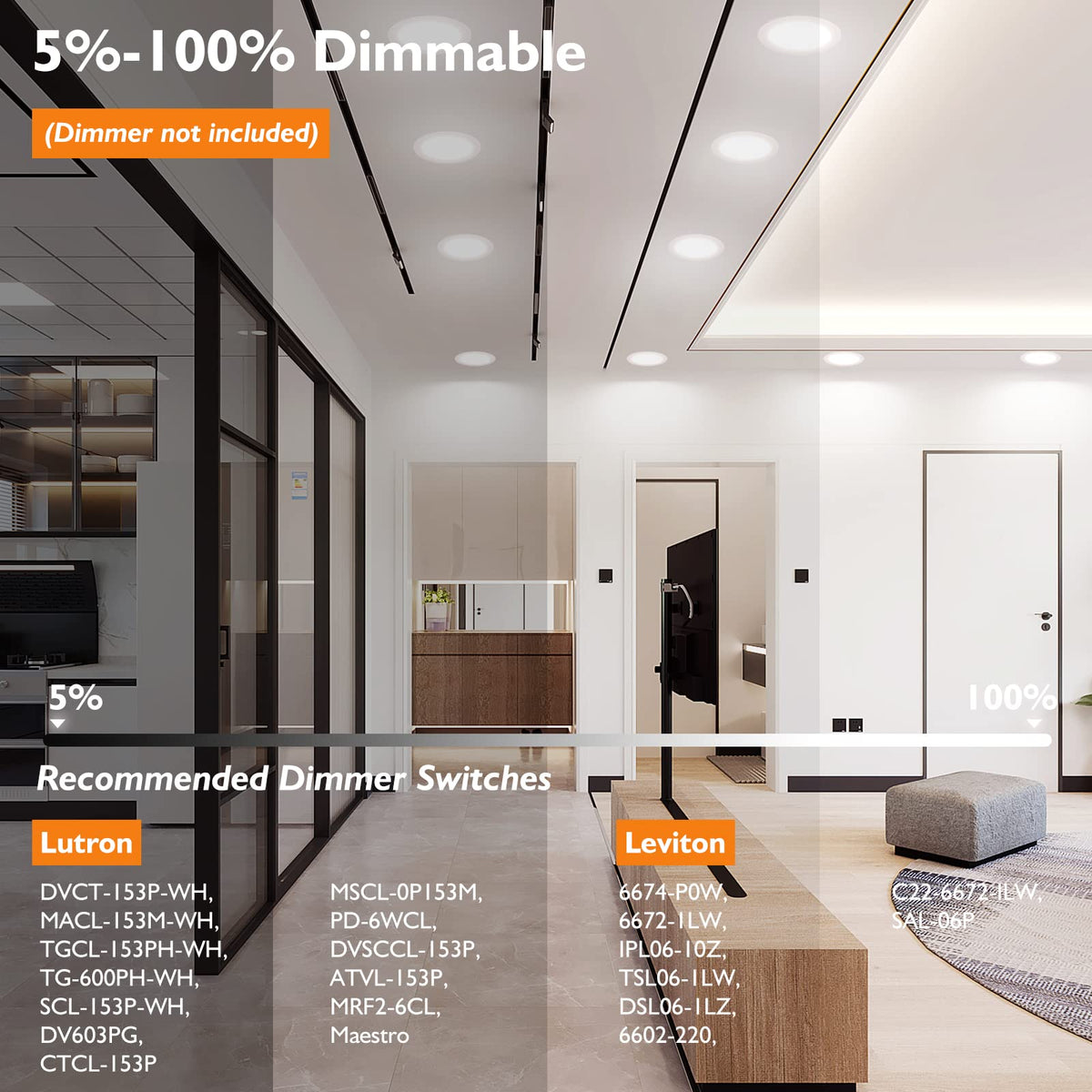 BesLowe IC-rated and damp-location ready for kitchens and bathrooms