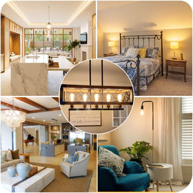 BesLowe clear-glass Edison bulbs add ambient light to any fixture.