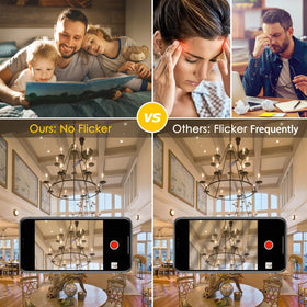 BesLowe clear glass vintage filament bulbs add timeless charm.