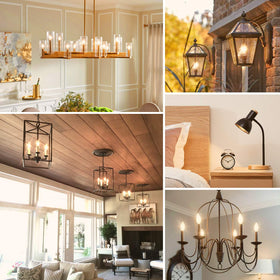 BesLowe E12 base bulbs install quickly in chandeliers or fixtures.