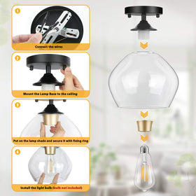 BesLowe compatible with E26 sockets supports LED or incandescent bulbs
