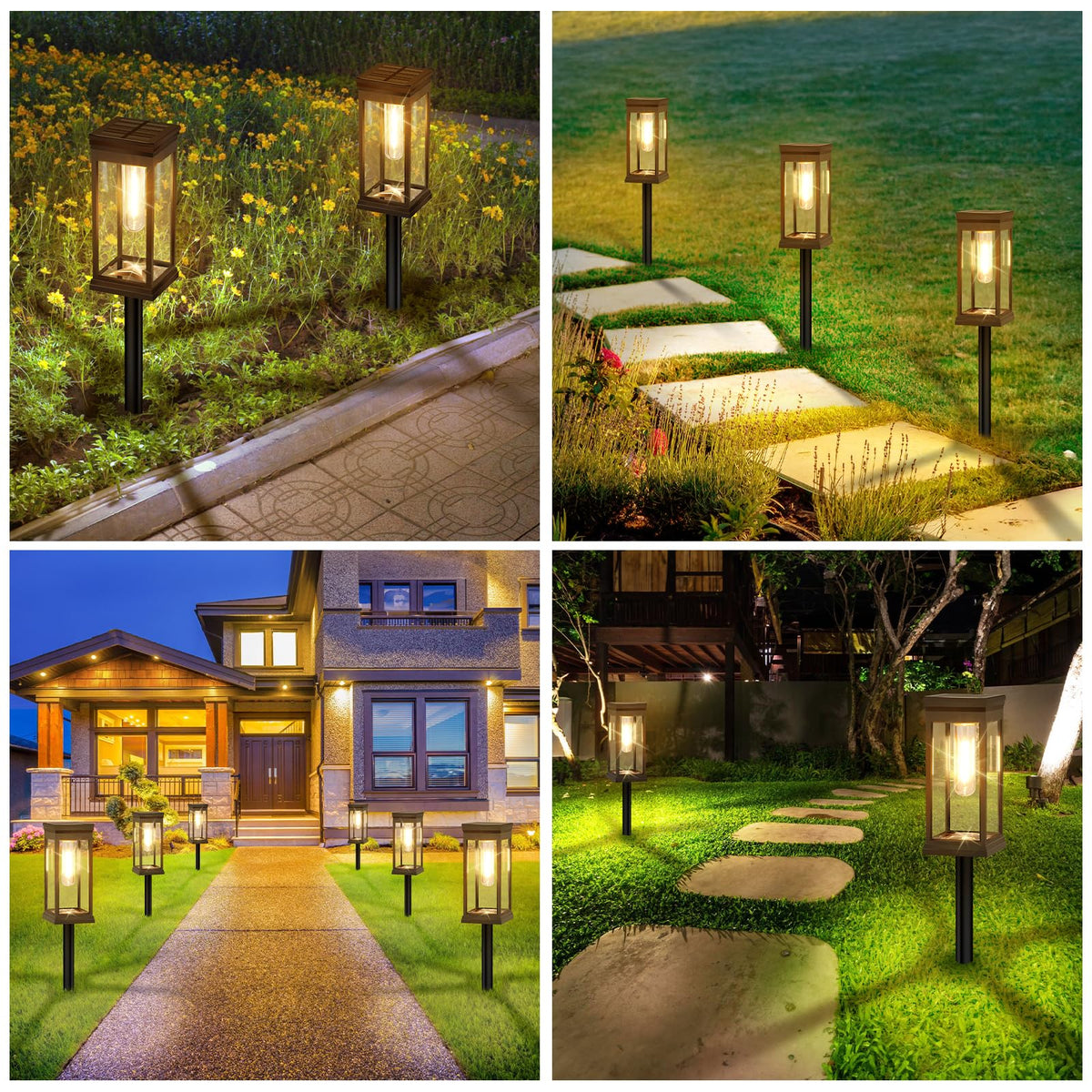 BesLowe easy-installation solar landscape light ready to place without wiring.