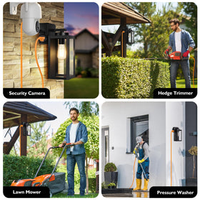 BesLowe front-door step light in black complements exterior decor.