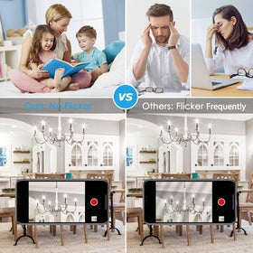 BesLowe fully dimmable bulbs offer smooth brightness control from 10% to 100%.