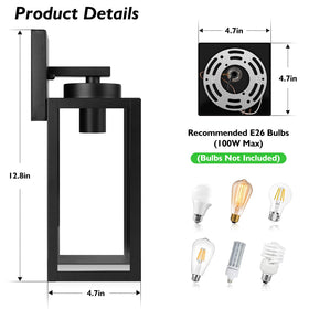 BesLowe garage and patio lantern suits entryways with reliable weatherproof performance.