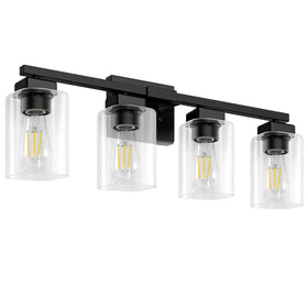 BesLowe matte black wall light in living room or hallway setting