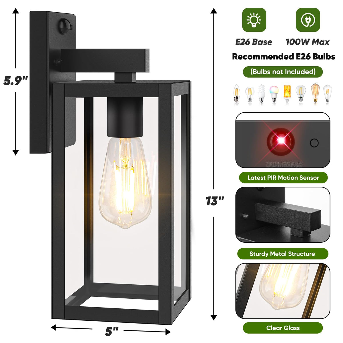 BesLowe open-bottom design enables quick bulb replacement and cleaning.