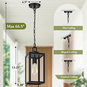 BesLowe weather-resistant outdoor pendant light designed to endure the elements.