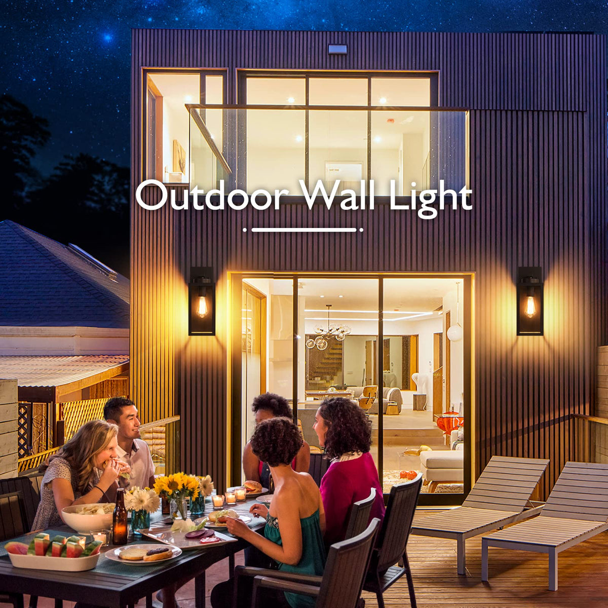 BesLowe porch doorway lantern adds modern curb appeal and safe nighttime entry.