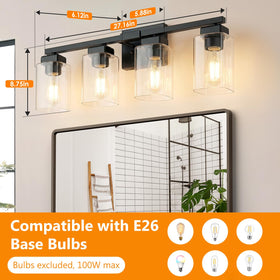 BesLowe vanity light mounted up or down, customizable installation