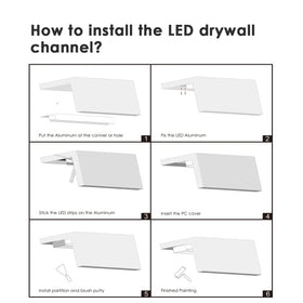 Besseto indoor LED channel ideal for accent lighting in living rooms.