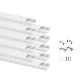 Besseto white LED channel with diffuser for under-cabinet lighting, even glow.