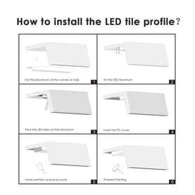 Besseto trimless recessed drywall profile for seamless lighting