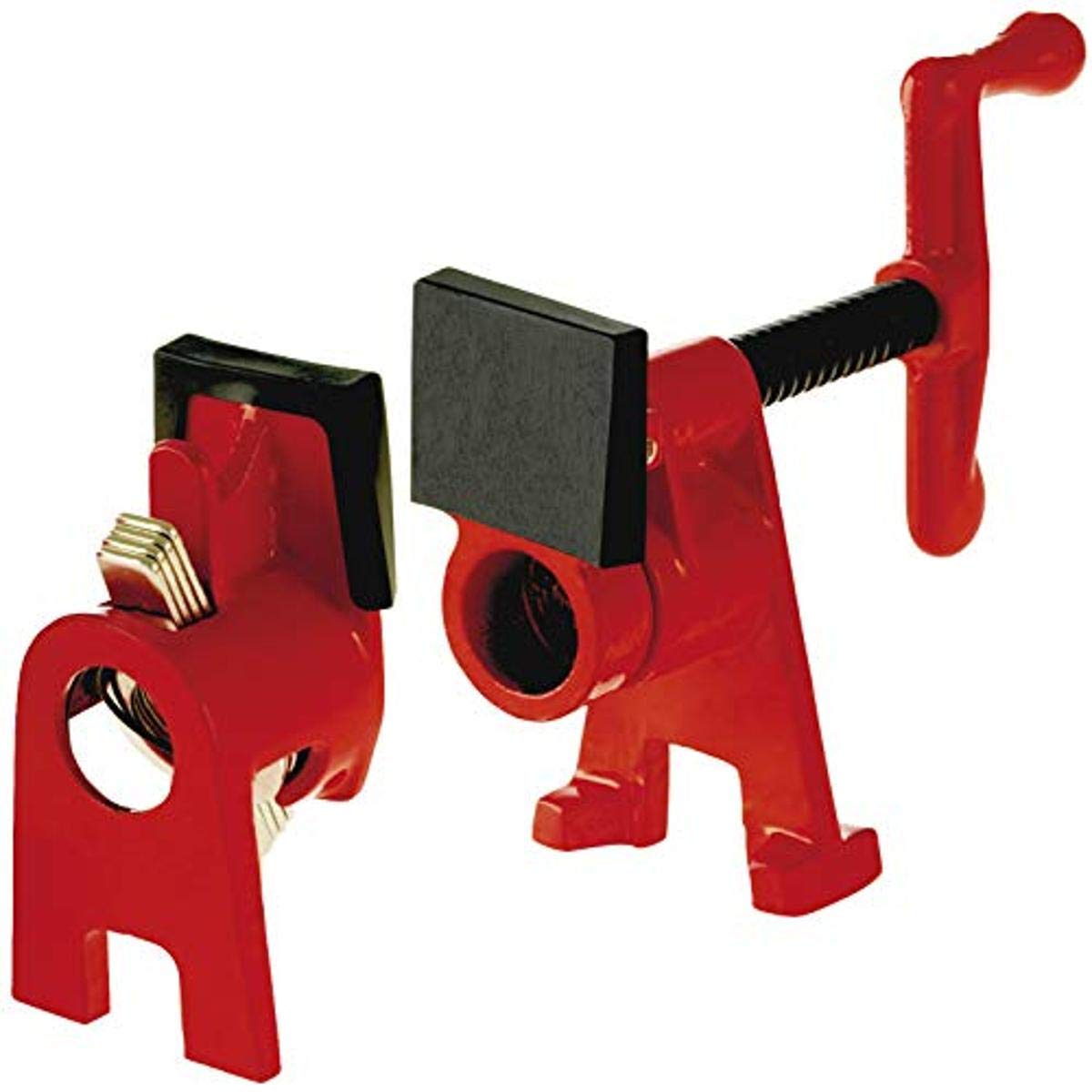 BESSEY BPC-H34 H-Style pipe clamp with dual-axis foot stability for edge gluing
